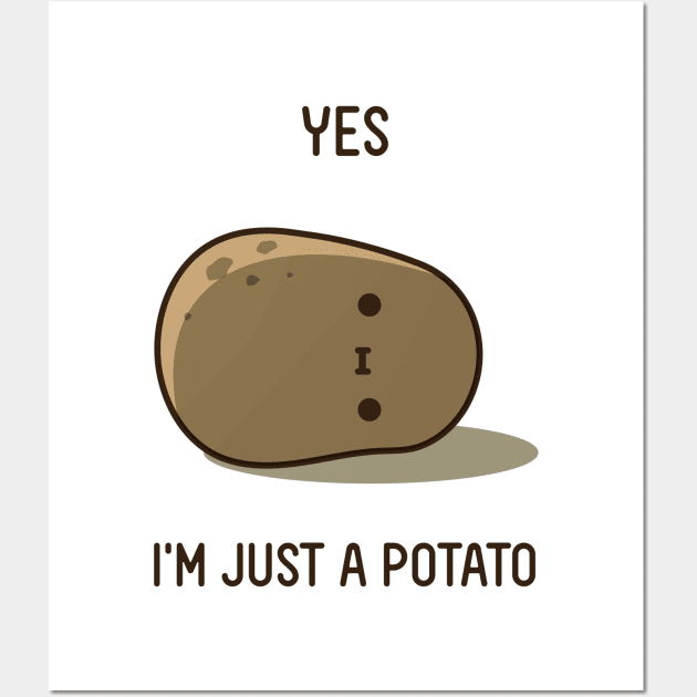 Cute Potato Wall Art by clgtart